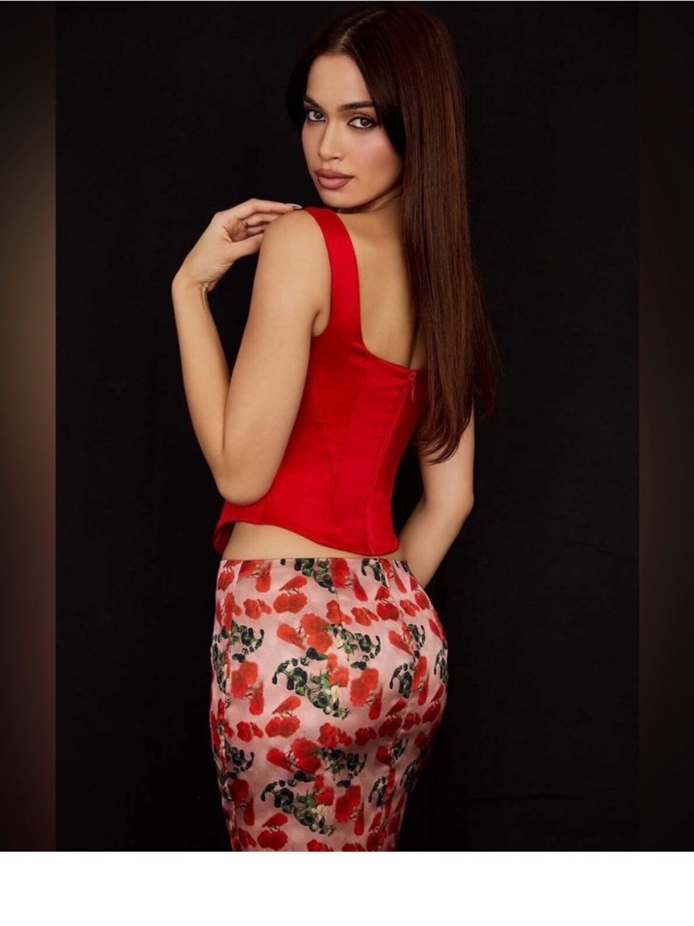 House of CB Red Corset Tank Top - Picture 3 of 11